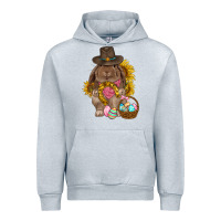 Heather Grey Western Rabbit with sunflowers Easter Day Urban Hoodie - HowdyJamesFarm