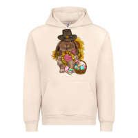 Sandshell Western Rabbit with sunflowers Easter Day Urban Hoodie - HowdyJamesFarm