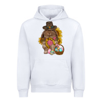 White Western Rabbit with sunflowers Easter Day Urban Hoodie - HowdyJamesFarm