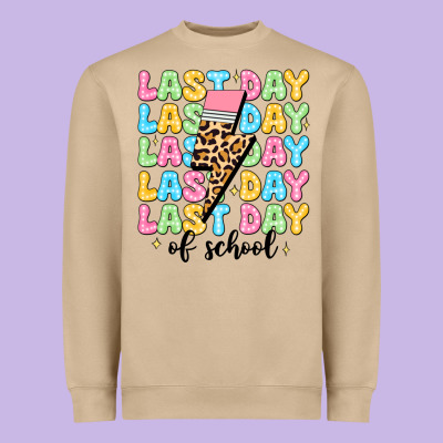 Last Day Of School Heavyweight Sweatshirt Designed By Jahusdesignshop