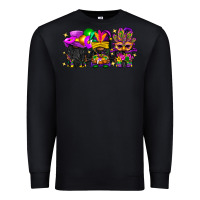 Black Mardi Gras afro gnomies Premium Sweatshirt - BundleAndBundleShop