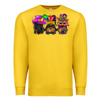Lemon Mardi Gras afro gnomies Premium Sweatshirt - BundleAndBundleShop