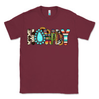 Burgundy howdy Classic Tee - JahusDesignShop