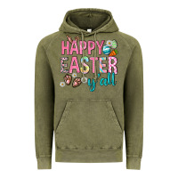 Vintage Olive Happy Easter y'all Vintage Hoodie - Neo Western