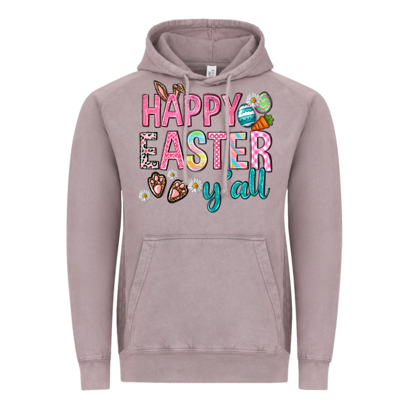 Happy Easter Y'all Vintage Hoodie by Neo Western | Teevron