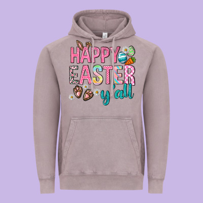 Happy Easter Y'all Vintage Hoodie Designed By Neo Western
