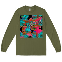Army Green western rodeo seamless Long Sleeve Tee - Artiststas
