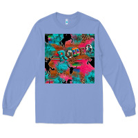 Colony Blue western rodeo seamless Long Sleeve Tee - Artiststas