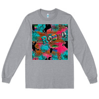 Heather Grey western rodeo seamless Long Sleeve Tee - Artiststas