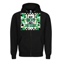 Black not lucky just blessed Zipper Hoodie - MaliasSmallBusiness