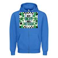 True Royal not lucky just blessed Zipper Hoodie - MaliasSmallBusiness