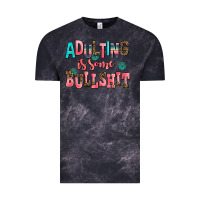Cloud Black adulting is some bullshit Vintage Tee - AdoDesignShop