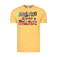Vintage Mustard adulting is some bullshit Vintage Tee - AdoDesignShop