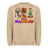 Mushroom happy hallothanksmas trees Heavyweight Sweatshirt - AdoDesignShop
