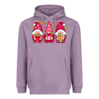 Lavender Pink Christmas gnomes Heavyweight Hoodie - NancyCooperArtShop