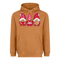 Meerkat Pink Christmas gnomes Heavyweight Hoodie - NancyCooperArtShop