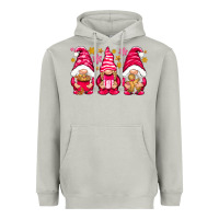 Moon Dust Pink Christmas gnomes Heavyweight Hoodie - NancyCooperArtShop