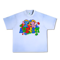 Grape Ice autism stitch with lilo Urban Heavy Tee - AdoDesignShop