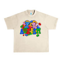Sandshell autism stitch with lilo Urban Heavy Tee - AdoDesignShop