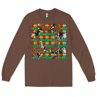 Chestnut western autism seamless pattern Long Sleeve Tee - Artiststas