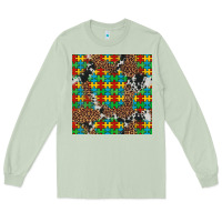 Matcha western autism seamless pattern Long Sleeve Tee - Artiststas
