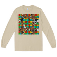 Mushroom western autism seamless pattern Long Sleeve Tee - Artiststas