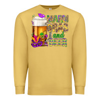 Antique Gold Mardi Gras and beer Premium Sweatshirt - BundleAndBundleShop