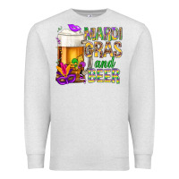 Oatmeal Heather Mardi Gras and beer Premium Sweatshirt - BundleAndBundleShop