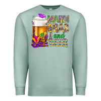Seafoam Mardi Gras and beer Premium Sweatshirt - BundleAndBundleShop