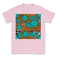 Bubblegum Pink leopard gemstone seamless pattern Classic Tee - BundleAndBundleShop