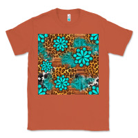 Copper leopard gemstone seamless pattern Classic Tee - BundleAndBundleShop