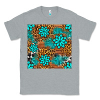 Heather Grey leopard gemstone seamless pattern Classic Tee - BundleAndBundleShop