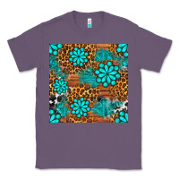 Lavender leopard gemstone seamless pattern Classic Tee - BundleAndBundleShop