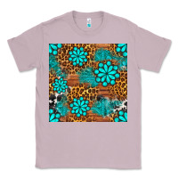Lilac leopard gemstone seamless pattern Classic Tee - BundleAndBundleShop