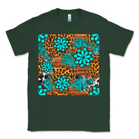 Sports Green leopard gemstone seamless pattern Classic Tee - BundleAndBundleShop