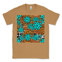 Toasted Coconut leopard gemstone seamless pattern Classic Tee - BundleAndBundleShop