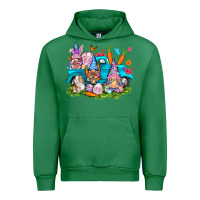 Emerald Easter gnomies with truck Easter Day Urban Hoodie - HowdyJamesFarm