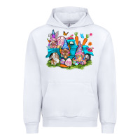 White Easter gnomies with truck Easter Day Urban Hoodie - HowdyJamesFarm