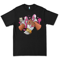Black Pink and white sneaker girl Premium Tee - RanaPortraitStore