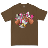 Cacao Pink and white sneaker girl Premium Tee - RanaPortraitStore