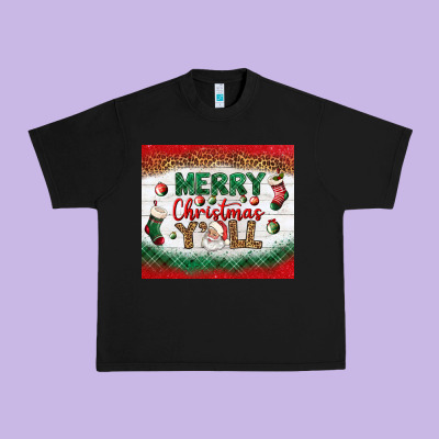 Merry Christmas Y'all Tumbler Urban Heavy Tee Designed By Bundleandbundleshop
