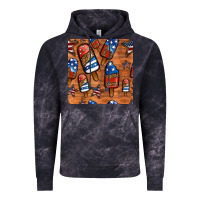 Cloud Black patriotic popsicles seamless pattern Vintage Hoodie - HRA Design Shop