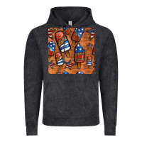 Vintage Black patriotic popsicles seamless pattern Vintage Hoodie - HRA Design Shop