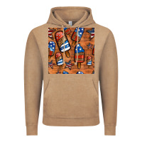 Patriotic Popsicles Seamless Pattern Vintage Hoodie | Teevron