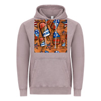 Vintage Zinc patriotic popsicles seamless pattern Vintage Hoodie - HRA Design Shop
