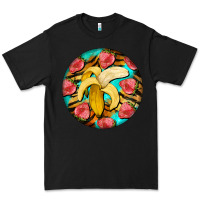 Black banana and strawberries with tiger pattern Premium Tee - BarkalooDesign