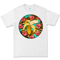 White banana and strawberries with tiger pattern Premium Tee - BarkalooDesign