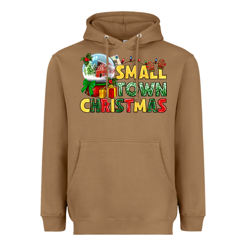 Small Town Christmas Heavyweight Hoodie by NancyCooperArtShop | Teevron