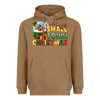 Toasted Coconut Small town Christmas Heavyweight Hoodie - NancyCooperArtShop