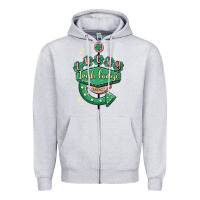 Heather Grey irish lodge vacant Zipper Hoodie - MaliasSmallBusiness